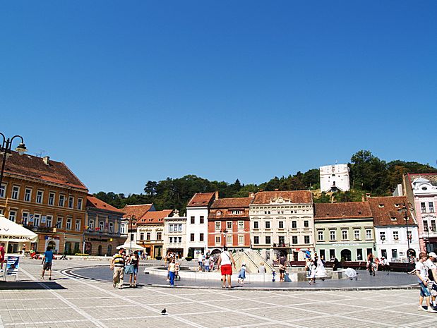 Piata Sfatului in Brasov Romania