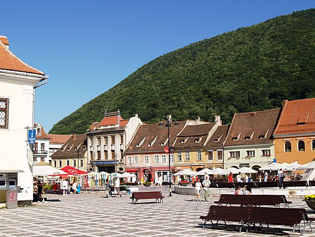 Piata Sfatului in Brasov Romania