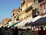 Strada Republicii Brasov in Romania