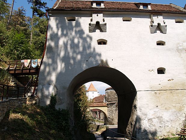 Stadtmauer von Kronstadt in Rumänien