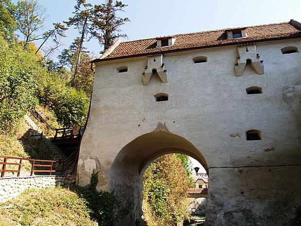 Stadtmauer von Kronstadt in Rumänien